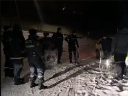 La police norvégienne fait de la luge